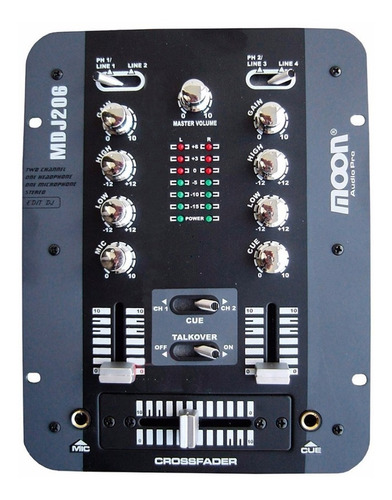 Mixer Dj Moon Mdj-206 5 Canales Compacta Ideal Virtual Dj