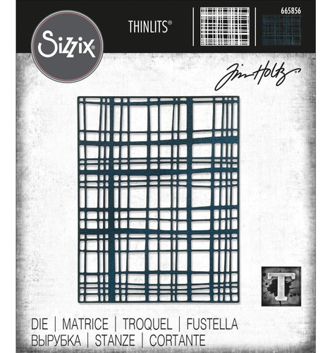 Scrapbooking Troquel Sizzix Tim Holtz Simple Plaid Cuadrille