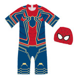 Traje De Baño De Protección Solar Spider-man One Piece