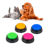Kit Botão Comando Voz Clicker Adestramento Pets Cães Gatos