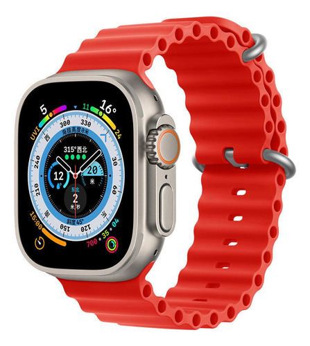 Pulseira Ocean Compatível Apple Watch S8 Ultra W68 45 A 49m