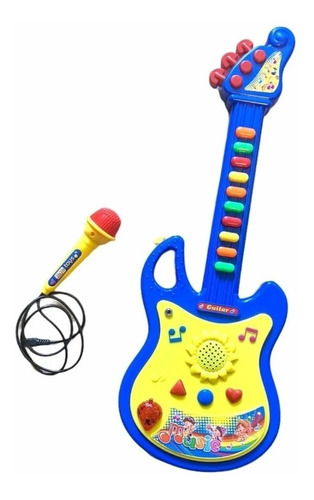 Guitarra Infantil C/ Micrófono Y 8 Melodías 