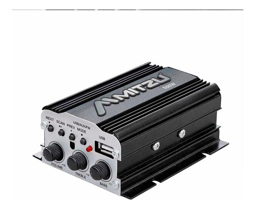 Mini Amplificador De 2 Canales Bluetooth Mitzu Mit-76bt