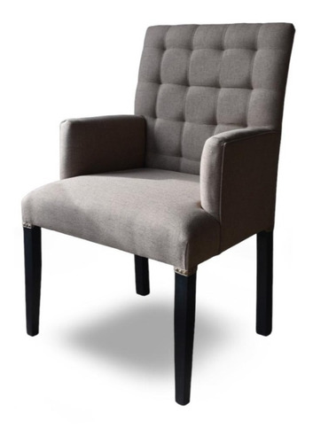 Silla Sillon Cabecera Apoyabrazos Respaldo Panel Costura