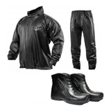 Piloto Lluvia Moto Impermeable Delta Pilotin + Botas Pvc