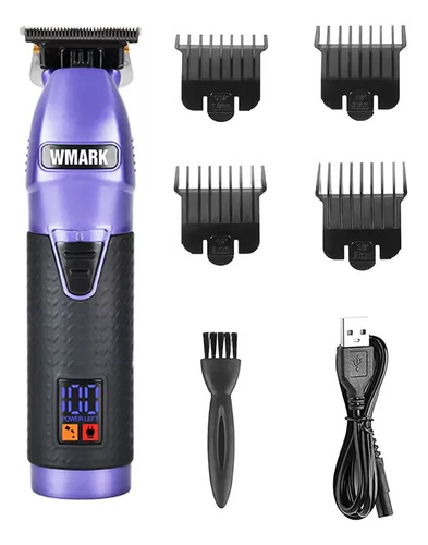 Maquina De Acabamento Wmark Ng318 Roxo Sem Fio Display Led 110v/220v