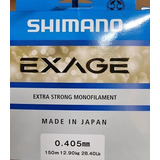 Línea Pesca Shimano Exage Extra Strong Monofilamento 0.405