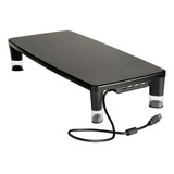 3m Soporte De Monitor Ajustable Con Concentrador Usb De 4 Pu