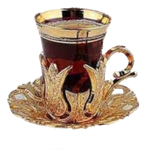 Taza Té Turca Hanedan Gold  18