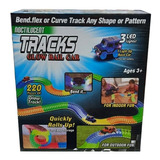 Pista Tracks Neon Brilla En Oscuridad Autito C/luz Led 220p