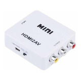 Mini Adaptador Conversor De Hdmi Para Video Composto 3rca Av