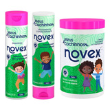 Kit Novex Meus Cachinhos Shampoo/condicionador/creme Trat