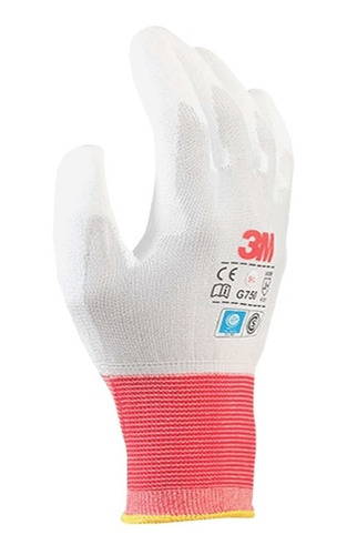 Par De Guantes G750 3m-  Nylon Pu Blanco