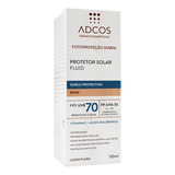 Protetor Solar Fluid Adcos Shield Protection Beige Fp70 50ml