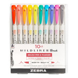  Zebra Pen Zebra Brush Dbl End Asst Color, Atualização Varia