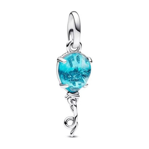 Pandora Charm Colgante Globo De Cristal Murano Azul Original