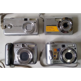Lote 4 Câmeras Digitais Canon / Sony / Kodak = Ver Descrição