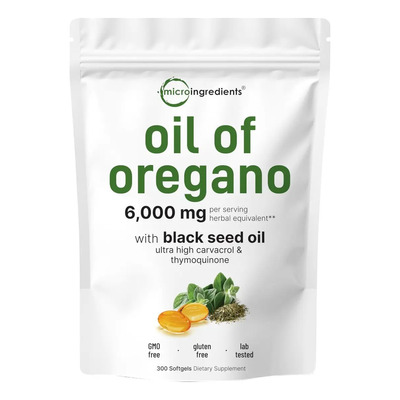 Aceite de Orégano Micro Ingredients Sin Sabor 6000mg 300 Cápsulas | Envío gratis