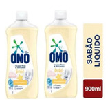 Kit 2 Sabão Líquido Roupas Finas E Delicadas Bebê 900ml Omo