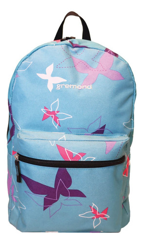 Mochila Escolar Portanotebook Gremond Mariposas Taranto