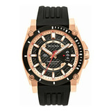 Bulova 98b152 Precisionist Reloj Con Correa De Goma Para