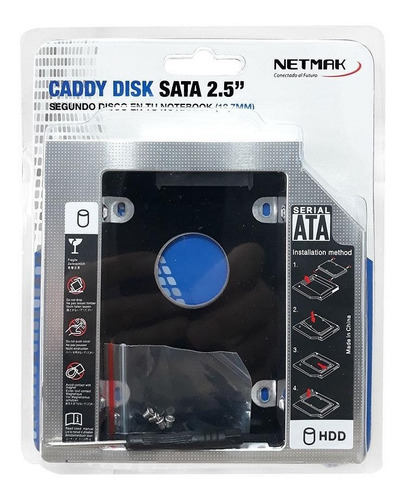 Caddy Disk Para Notebook Netmak Sata 12,7mm En La Plata