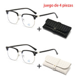 Lentes Anti-luz Azul. Progresivo 100-600.juego De 4 Piezas