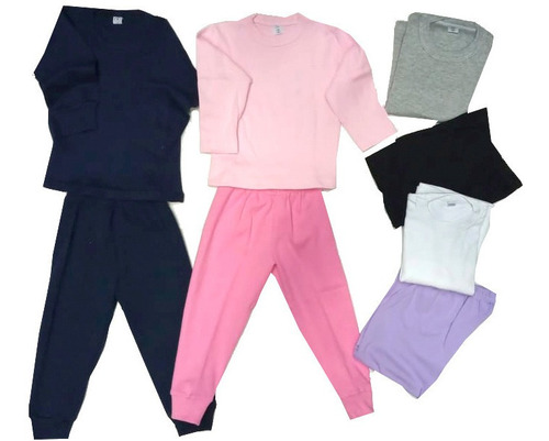 Pijamas Para Chicos Algodón  M/larga Talles 2 Al 18 Pack X 3