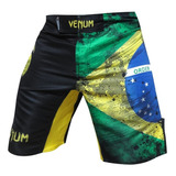 Bermuda Short Fight Mma Muay Thai Luta Brasil Bandeira Venum