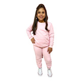 Moletom Feminino Infantil Menina Conjunto Abrigo De Frio