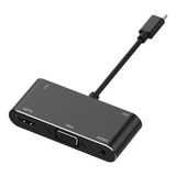 Adaptador Usb Tipo C 3.0 X Hdmi Vga Audio Usb Tipo Type C