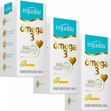 Kit 3x Omega 3 Equaliv 1000mg 180 Cápsula Total 540 Capsulas Sabor Neutro