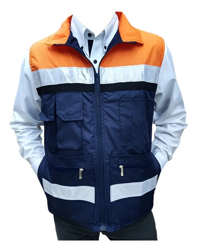 Chaleco Seguridad Industrial Reflejante Resistente Y Ligero