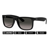 Óculos Ray-ban Original Formato Quadrado Preto Fosco C/nota