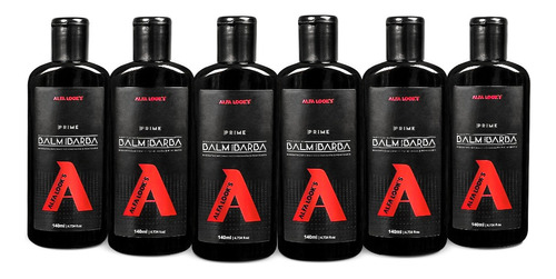 6 Unid Balm Para Barba Alfa Looks Prime 140ml Cada