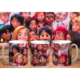 Taza - Tazón De Ceramica Princesas Disney Selfie 4k Art
