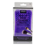 Paleta De Silicona Para Limpiar Brochas De Maquillaje Morada Color Morado