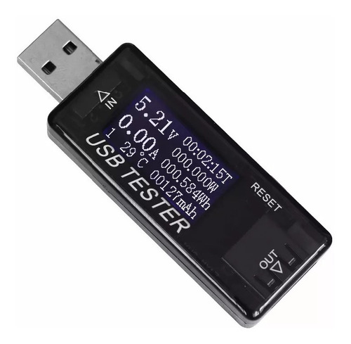 Usb Probador Amperaje Voltaje Tester Multifunción 8 En 1