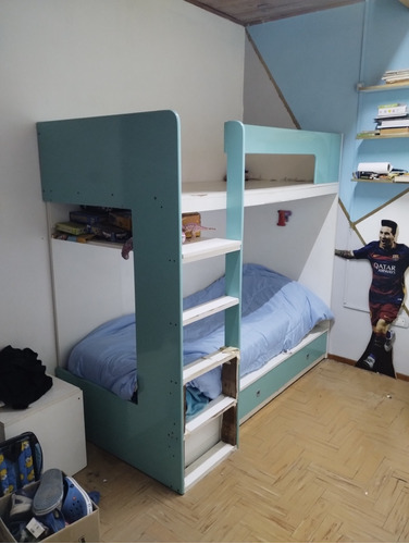 Cama Marinera Ideal Niños Melamina De Primera Calidad 