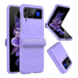 Funda Para Samsung Galaxy Z Flip 3 5g Kickstand Violeta