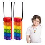 Collar Sensorial Mordedor Autismo Deficit Atencional 2 Pcs