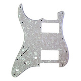 Pickguard Cool Parts Pst04hh Wh Strato Nackar Blanco Zurdo