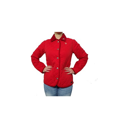 Campera De Dama Matelasseada De Microfibra Roja Crespo 