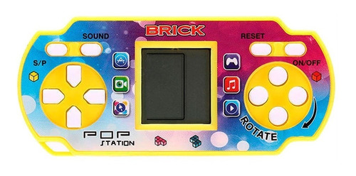 Consola Portatil Mini 12 Juegos Pop Station Brick Full