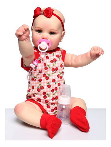 Boneca Bebê Reborn Sophia Corpo De Silicone -  Mundo Kids