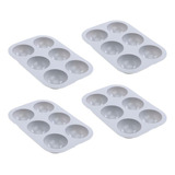 Forma Silicone 6cavidades 45ml Meia Esfera 19,5x13,3x3cm 4un