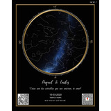 Mapa Estelar - Star Maps - Mapa De Estrellas Enmarcado