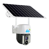 Cámara Solar Con Tarjeta Sim 4g, Videocámara De Vigilancia
