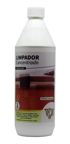 Limpador De Piso De Madeira E Laminado Concentrado - W&w 1l