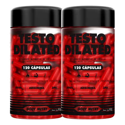 2x Precursor Testo Dilated Concentrado - 120 Cápsulas Sabor Sem sabor | Parcelamento sem juros